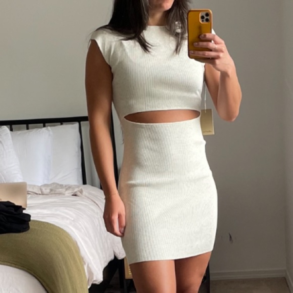 Aritzia Wilfred Cutout Mini Dress